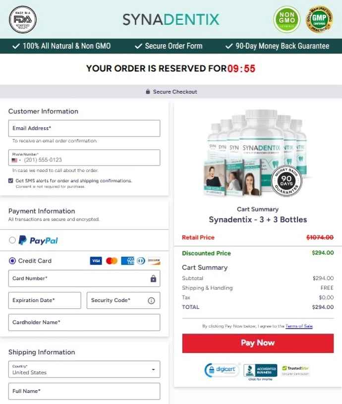 SynaDentix SynaDentix Order Page